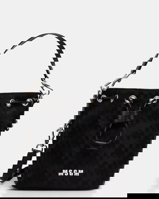 MSGM geantă culoarea negru, 3740MZ67.640