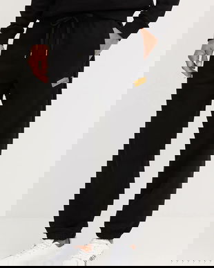 Versace Jeans Couture pantaloni de trening din bumbac culoarea negru, uni, 79GAAT07 CF01T