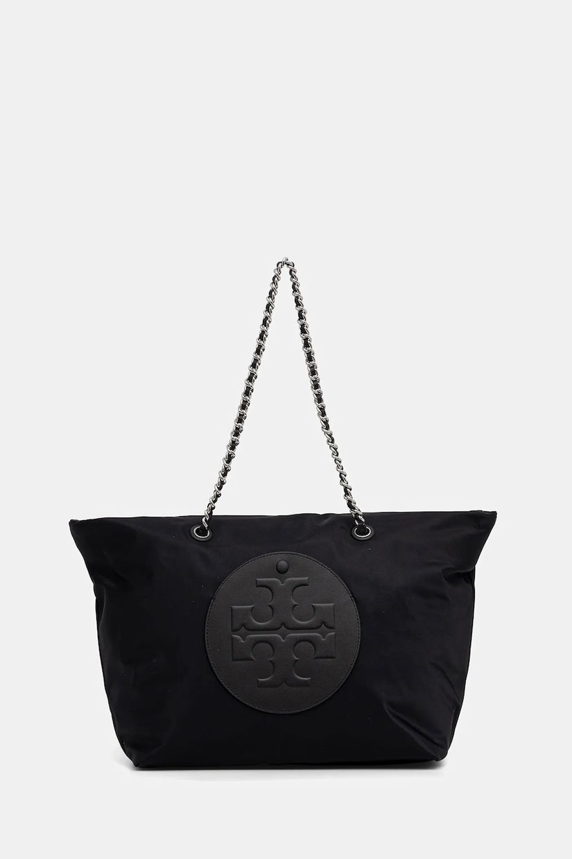 Tory Burch geantă Ella Chain Zip Tote culoarea negru, 171639.001