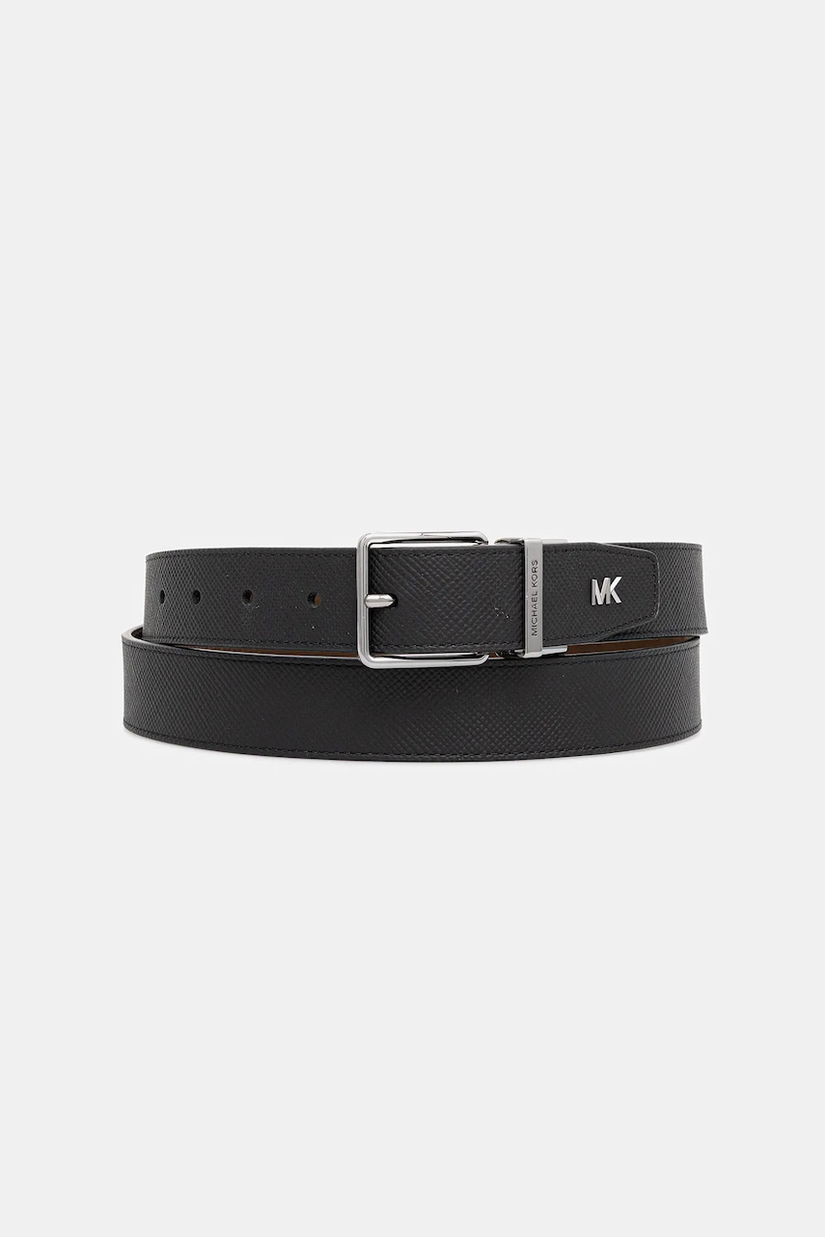 Michael Kors curea de piele cu doua fete culoarea negru, 39F5LBLY0L