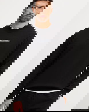 Versace Jeans Couture hanorac de bumbac culoarea negru, cu imprimeu, 79GAIT02 CF01T