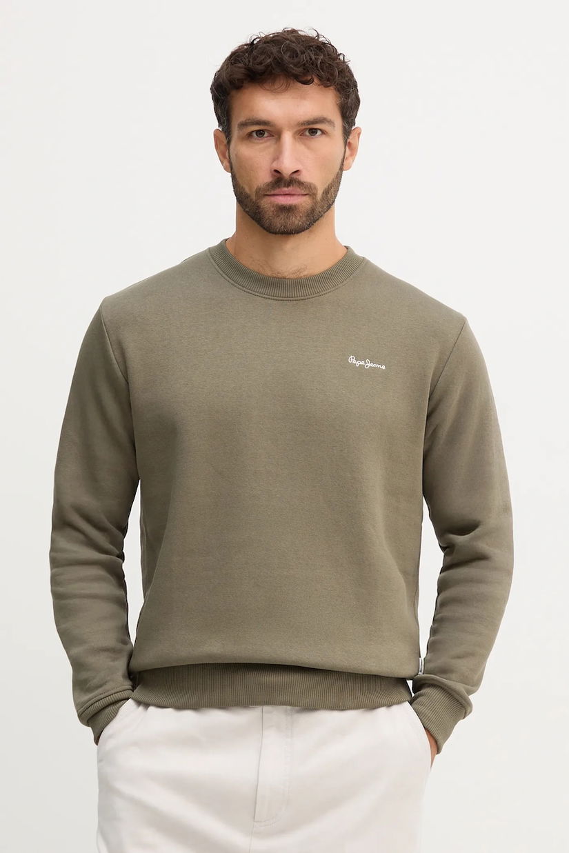 Pepe Jeans bluză culoarea verde, uni, PM5800013