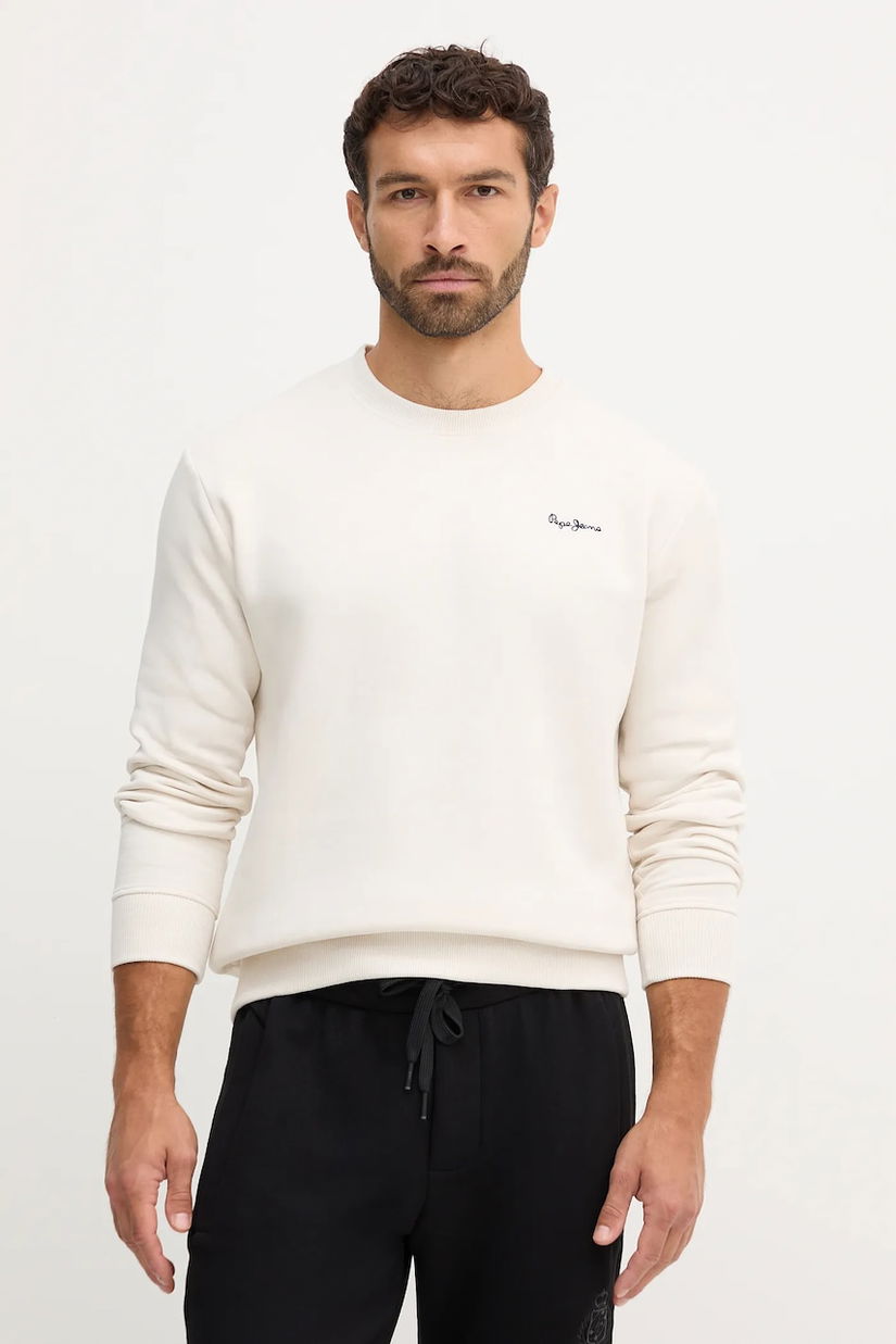 Pepe Jeans bluză culoarea bej, uni, PM5800013