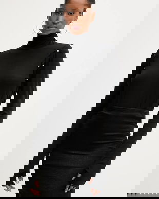 PRESSIAT bluză culoarea negru, uni, PRE118FW24