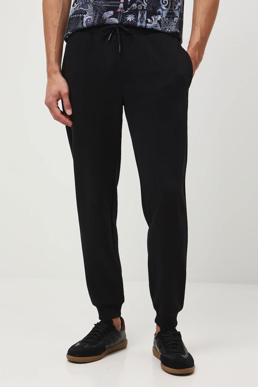 Medicine pantaloni de trening culoarea negru, uni