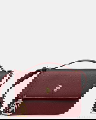 U.S. Polo Assn. poșetă Jones culoarea bordo, BIUJE8909WVP