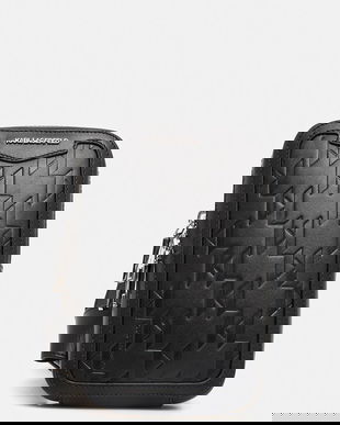 Karl Lagerfeld borsetă de piele K/LOOM culoarea negru, A3M30179