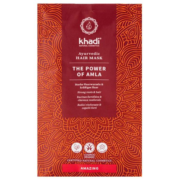 Pudra de Amla Tratament pentru Par - Khadi Ayurvedic Hair Mask The Power of Amla, 50 g