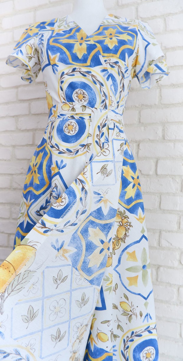 Rochie Petrecuta Lamai cu Albastru