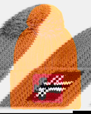 Napapijri căciulă din amestec de lână Semiury 5 culoarea portocaliu, NP0A4GKBA681