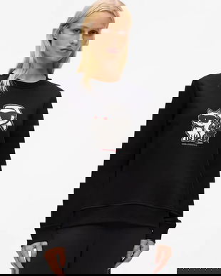 Karl Lagerfeld bluză culoarea negru, cu imprimeu, A4W20045