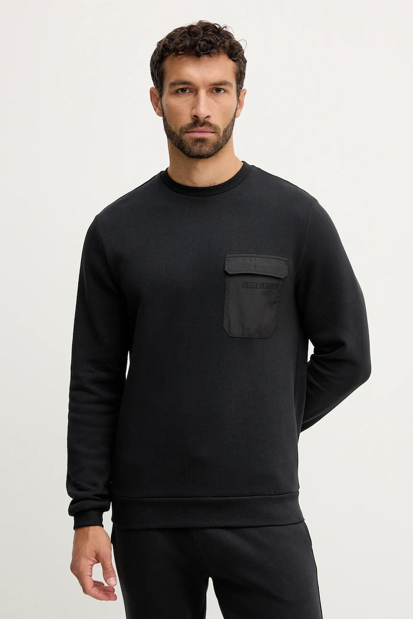 Colmar hanorac de bumbac culoarea negru, uni, 6283.6ZJ
