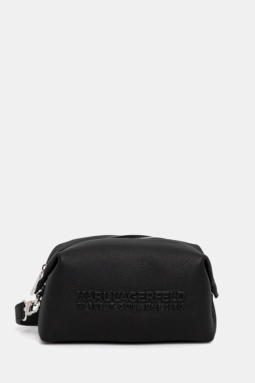 Karl Lagerfeld punga cosmetice culoarea negru, A3M32053