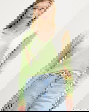 Desigual pulover OULU culoarea turcoaz, 25WWJF13