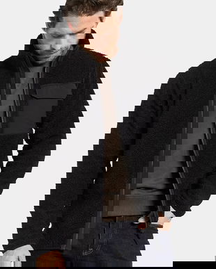 Didriksons hanorac fleece PETER culoarea negru, uni, 505884