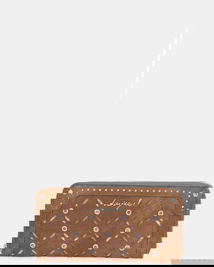 Desigual portofel YANKEE FIONACAMEL culoarea maro, 25WAYP34