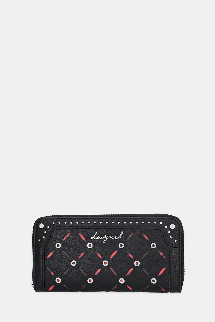 Desigual portofel YANKEE FIONA BLACK culoarea negru, 25WAYP33