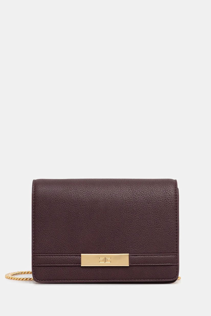 Elisabetta Franchi poșetă culoarea bordo, BS39A56E2