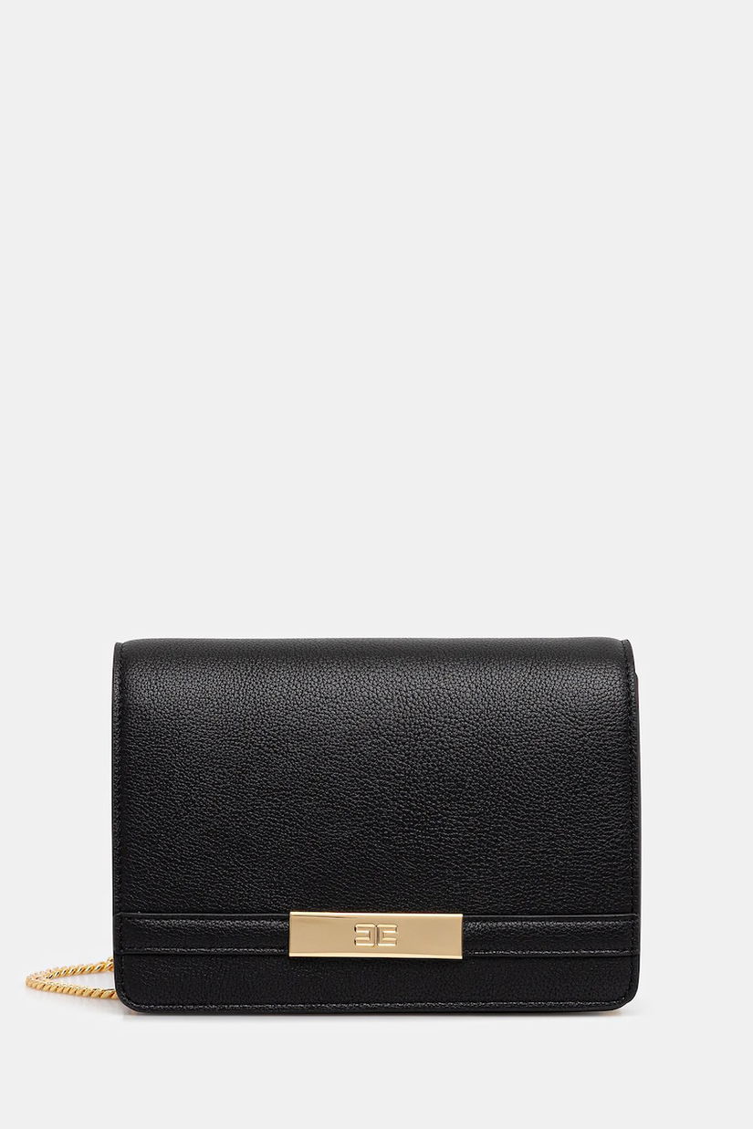 Elisabetta Franchi poșetă culoarea negru, BS39A56E2