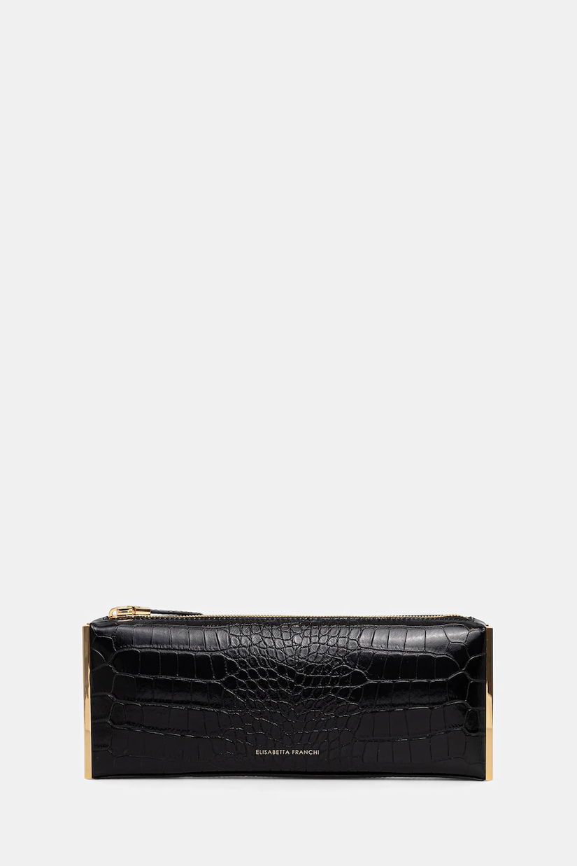 Elisabetta Franchi poșetă culoarea negru, BS52A56E2