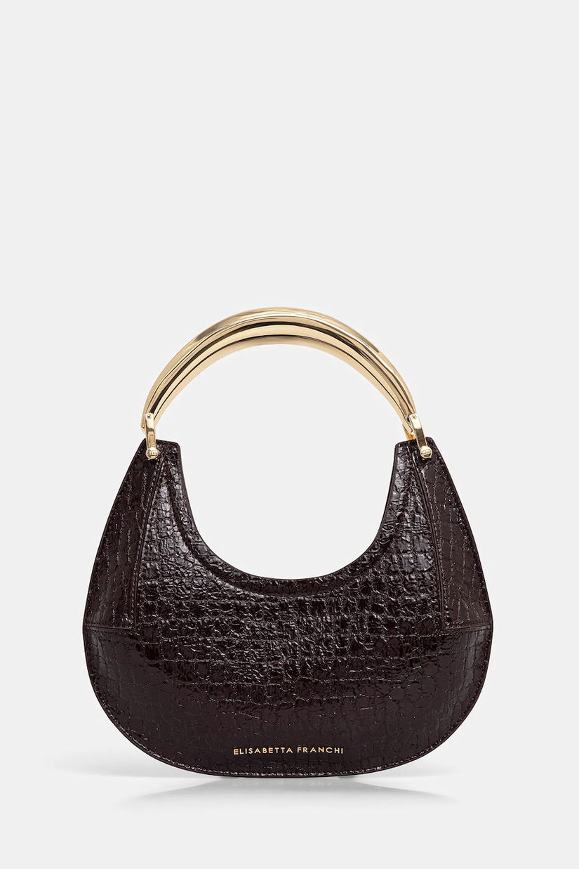 Elisabetta Franchi poșetă culoarea bordo, BS29A56E2