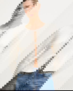 OUI cardigan de lână culoarea bej, 94272