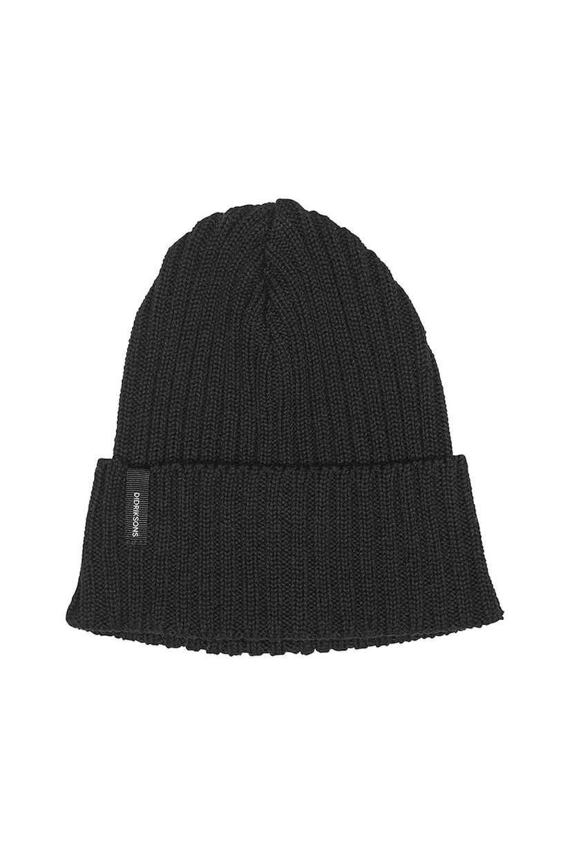 Didriksons căciulă din bumbac DELMAR culoarea negru, 505758