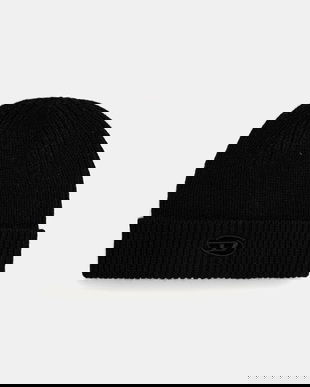 Diesel caciula de lana K-ARAC culoarea negru, A19682.0KCAE