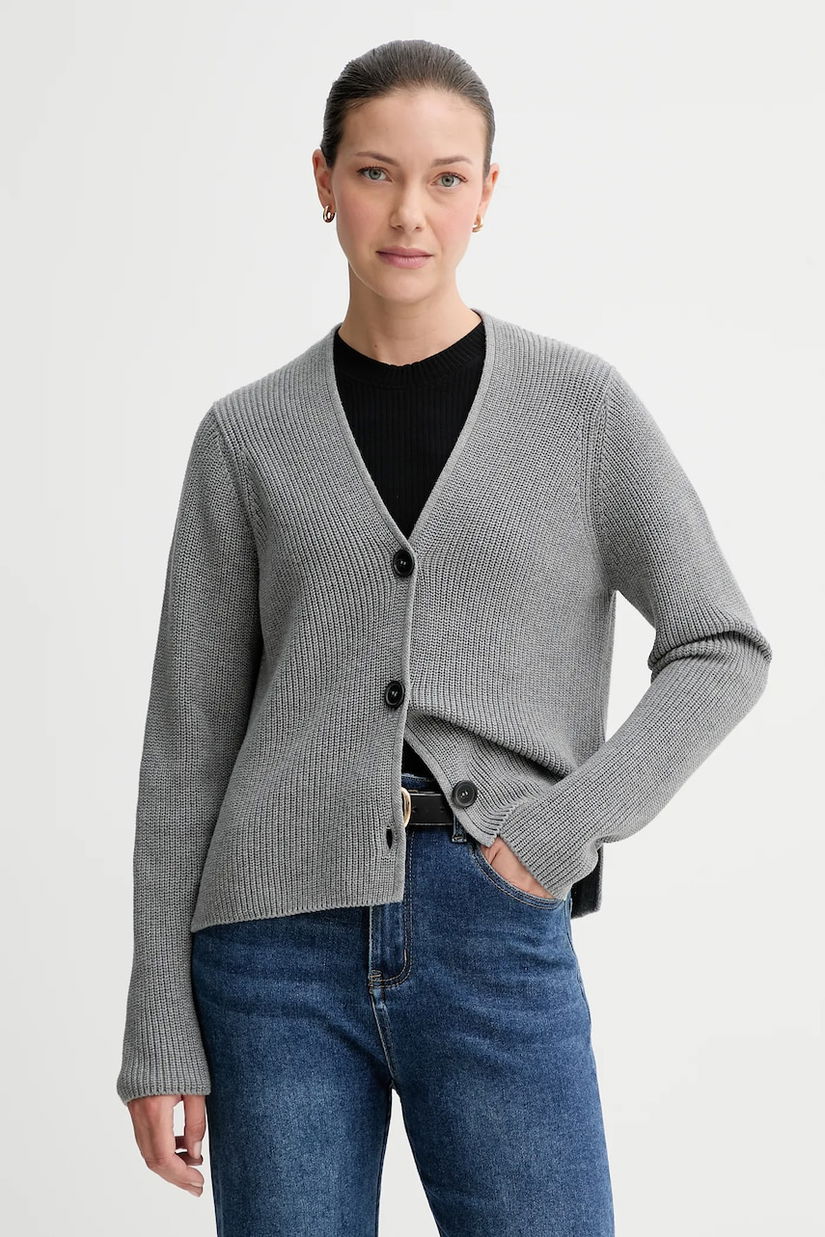 Marc O'Polo cardigan din bumbac culoarea gri, 508605961069
