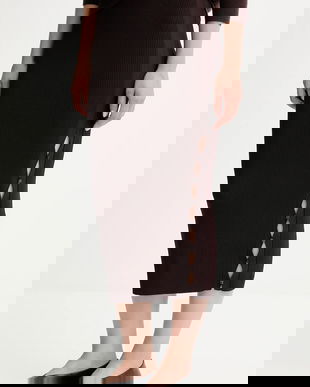 Sessun fusta culoarea maro, 25106008