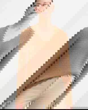 Marc O'Polo pulover de bumbac culoarea bej, light, 508605960097