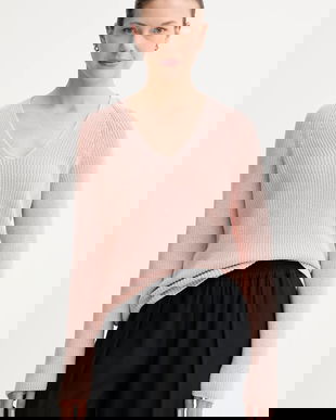 Marc O'Polo pulover de bumbac culoarea roz, light, 508605960097