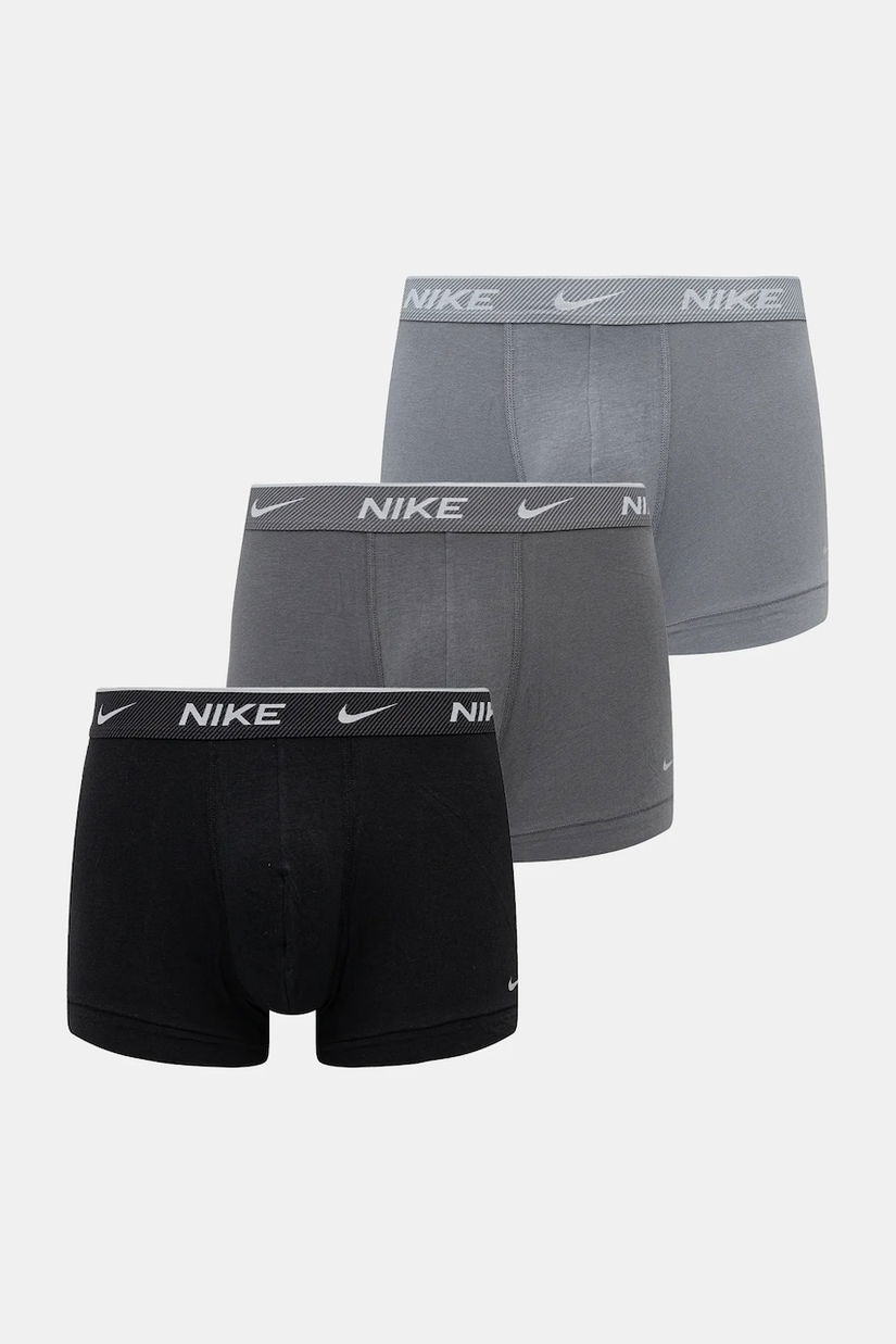 Nike boxeri 3-pack culoarea gri, 0000KE1008