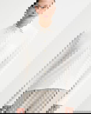 Marc O'Polo camasa culoarea bej, cu guler clasic, regular, 508200152201