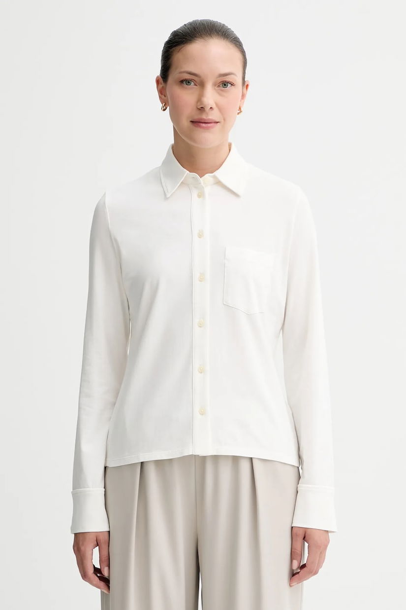 Marc O'Polo camasa culoarea bej, cu guler clasic, regular, 508200152201