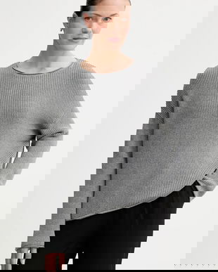 Marc O'Polo pulover de bumbac culoarea gri, 508605960171