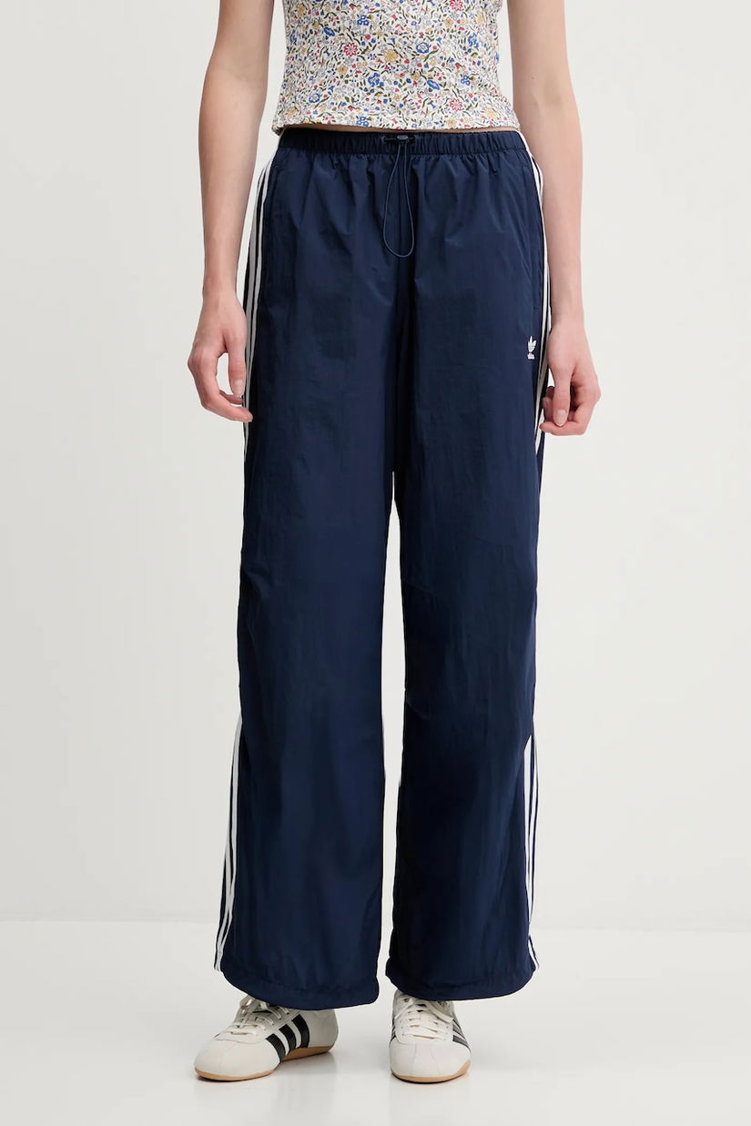 adidas Originals pantaloni de trening 3-Stripes culoarea bleumarin, cu imprimeu, JD3127