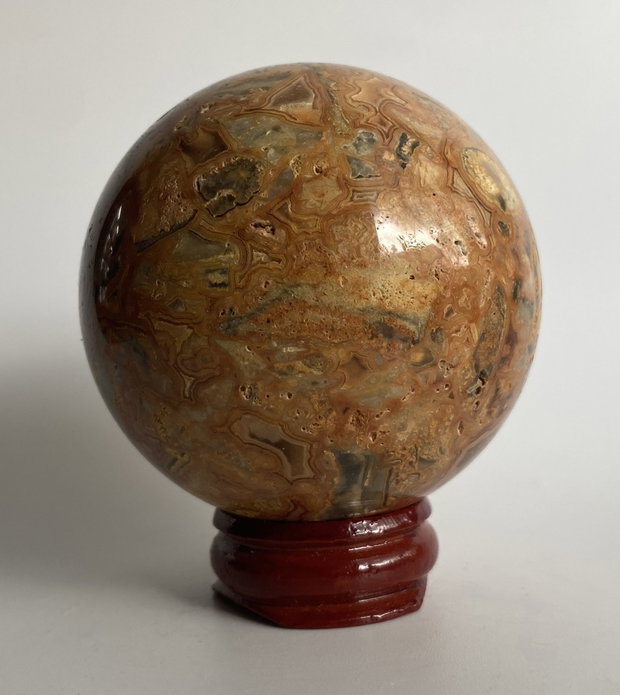 Agat Crazy Lace (Dantela) - Sfera din piatra semipretioasa