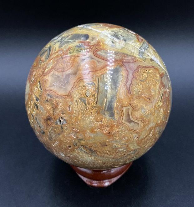 Agat Crazy Lace (Dantela) - Sfera din piatra semipretioasa