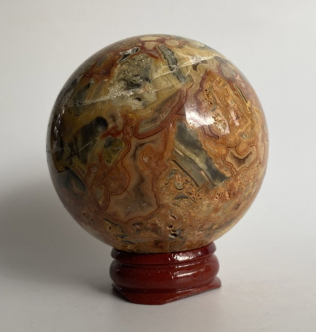 Agat Crazy Lace (Dantela) - Sfera din piatra semipretioasa