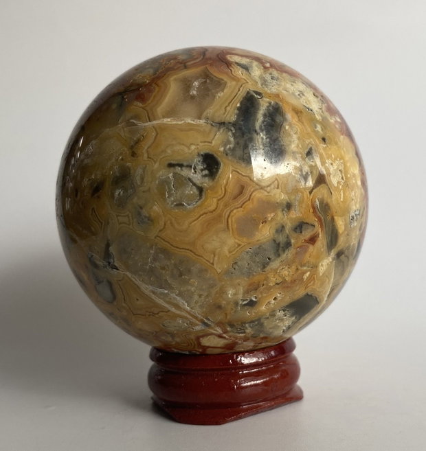 Agat Crazy Lace (Dantela) - Sfera din piatra semipretioasa