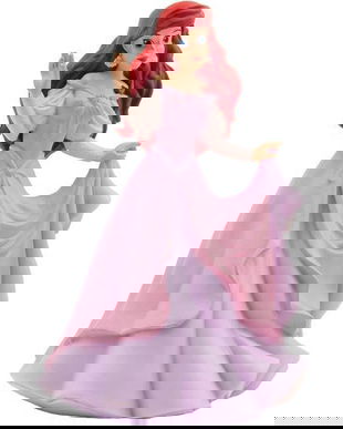 Figurina: Ariel in rochie roz