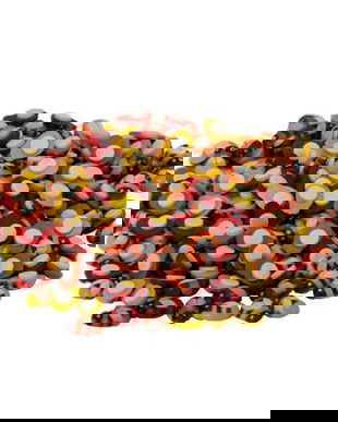 Set 200 albinute multicolor din lemn, 0.9 x 1.2 cm, autoadezive