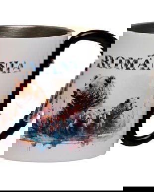 Cana cu carabiniera Bear Family, 150 ml, negru, metal, pentru calatorii si drumetii