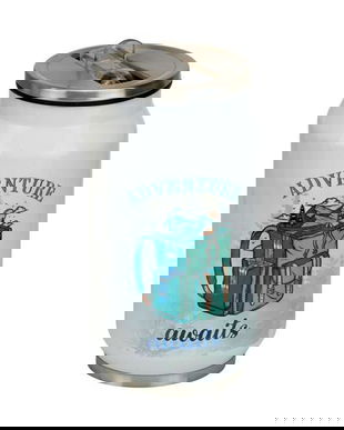 Cana termos Adventure awaits, cu capac si pai integrat in deschidere, 250 ml, otel inoxidabil