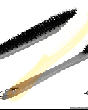 Perie lemn, natur, curatare haine, 25 x 5 cm