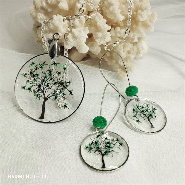 Set bijuterii cu flori de câmp 00783