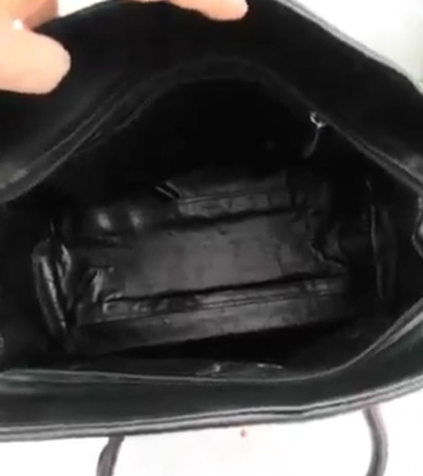 Geanta xxl tip Hermes din piele naturala &blana vizon