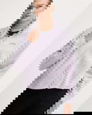 Columbia hanorac fleece Benton Springs culoarea violet, uni, 2136221