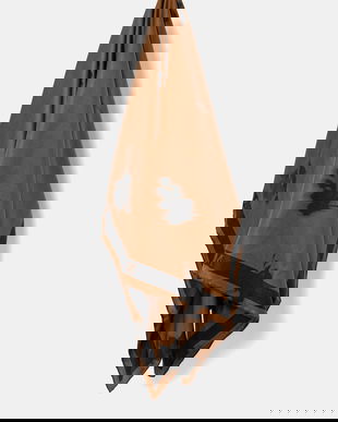 MM eșarfă de mătase FAUST culoarea maro, cu imprimeu, 2526546017600